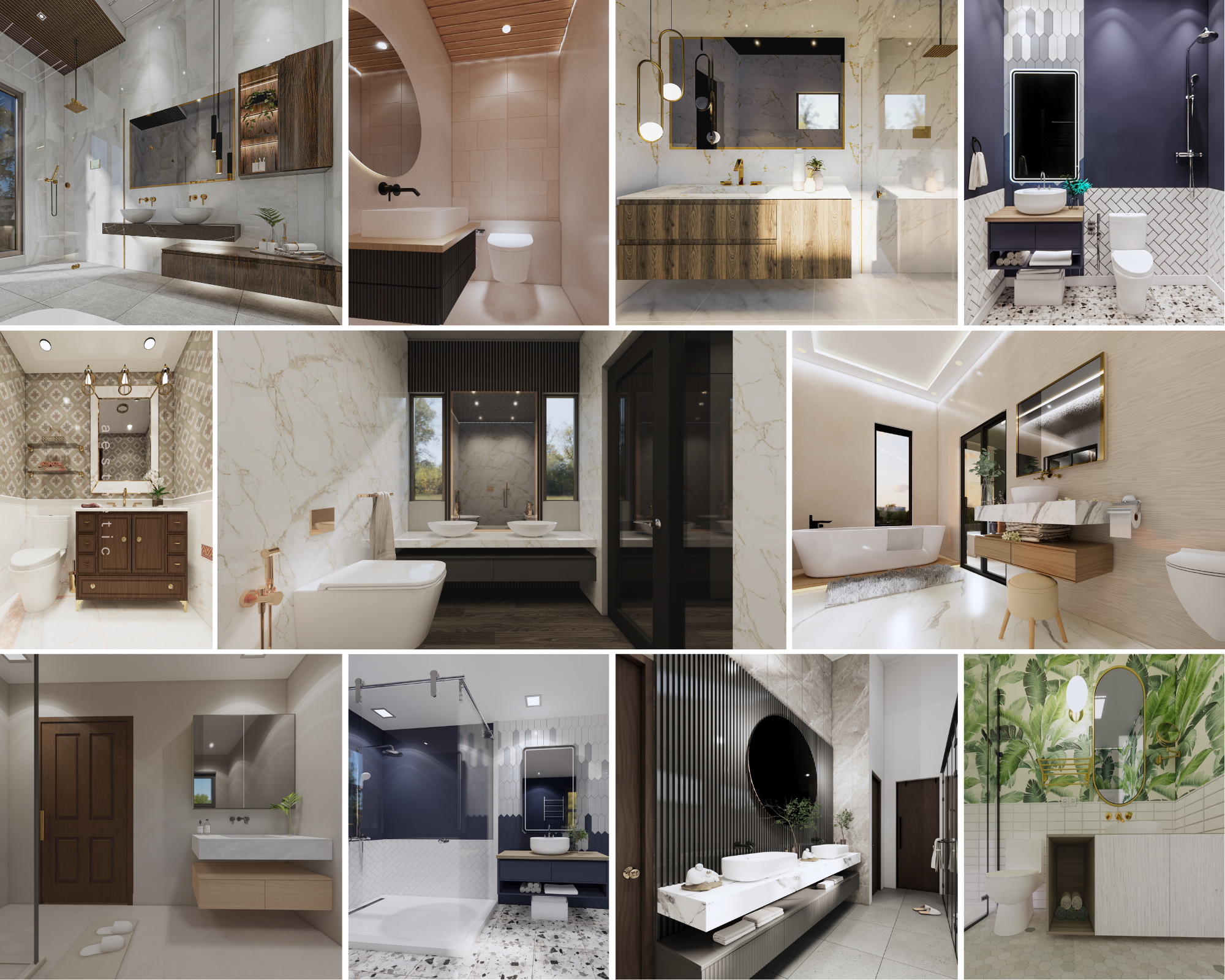 29586I will design bathroom 3d model visualization and render 2d drawings