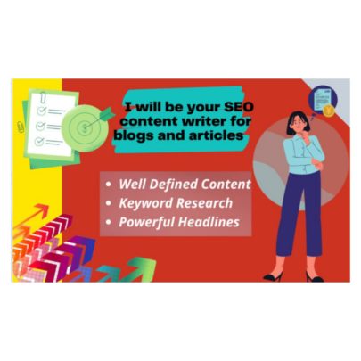 42343I will be your SEO content writer for blogs and articles