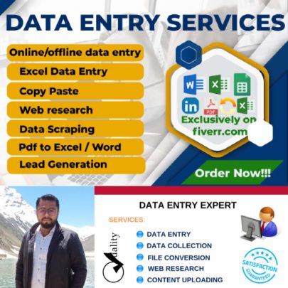 52904I will do data entry, copy-paste, web research, and web scraping