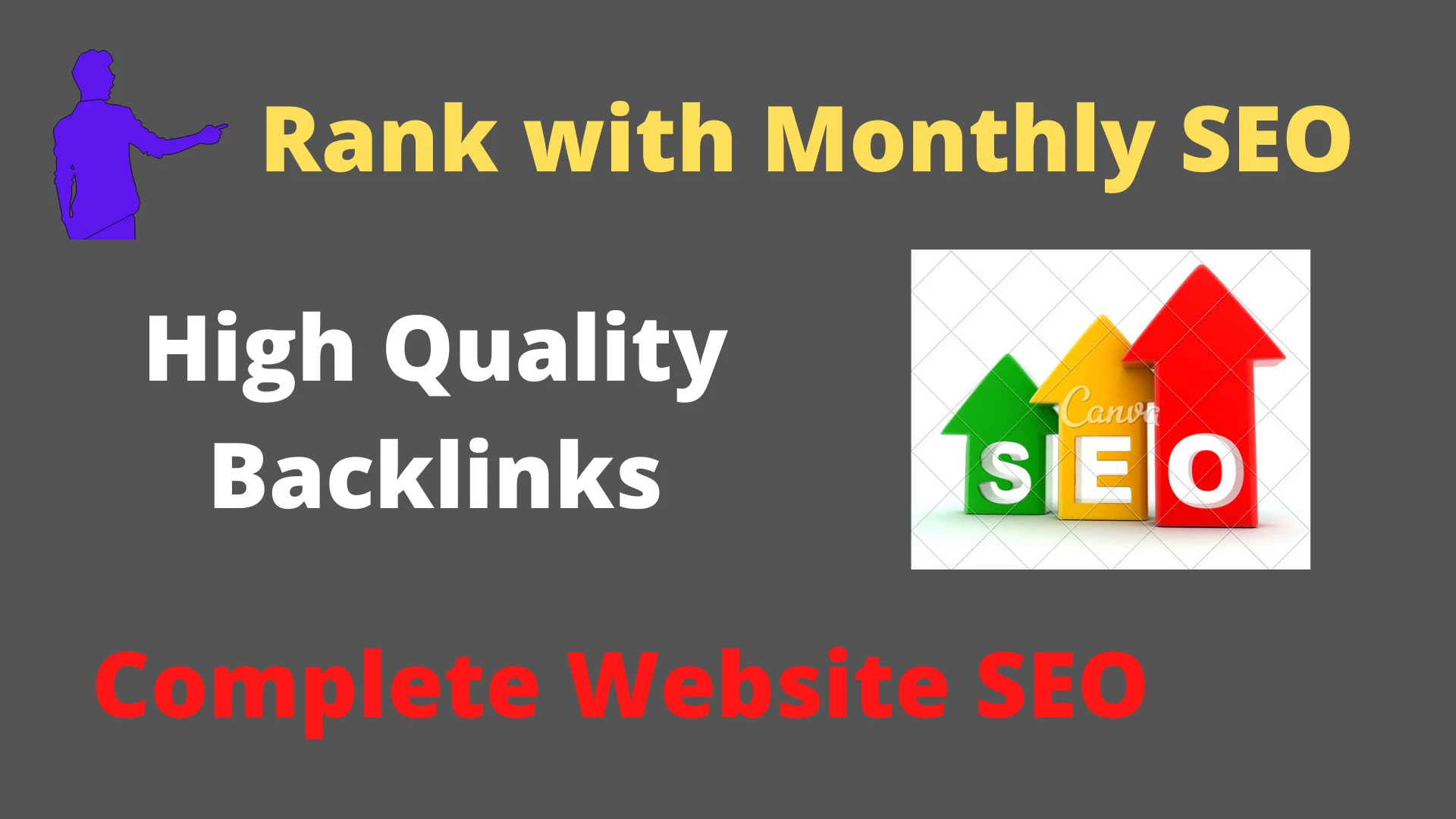 55363I will provide you complete monthly SEO package