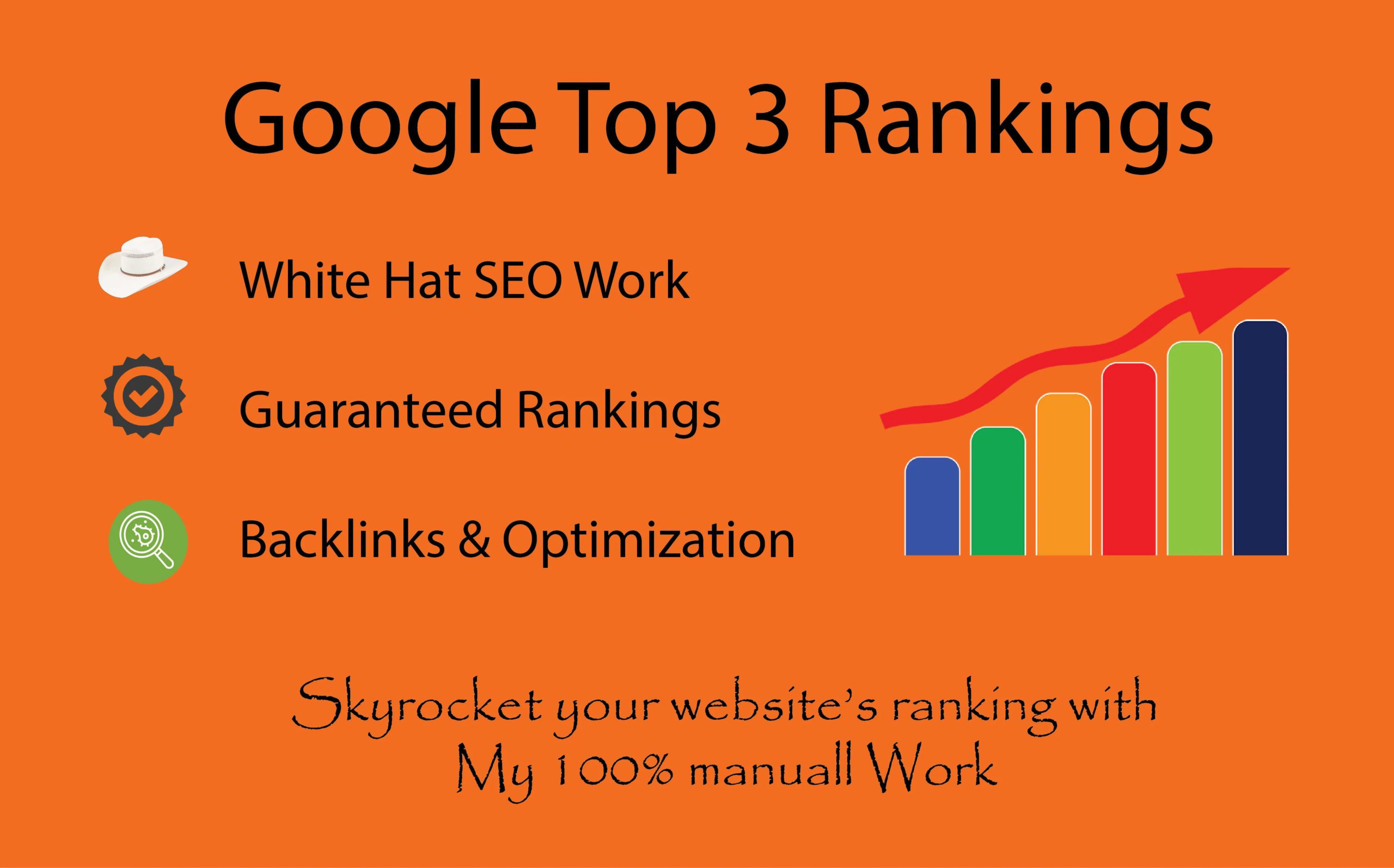 58401I will do SEO services for Google’s top 3 rankings