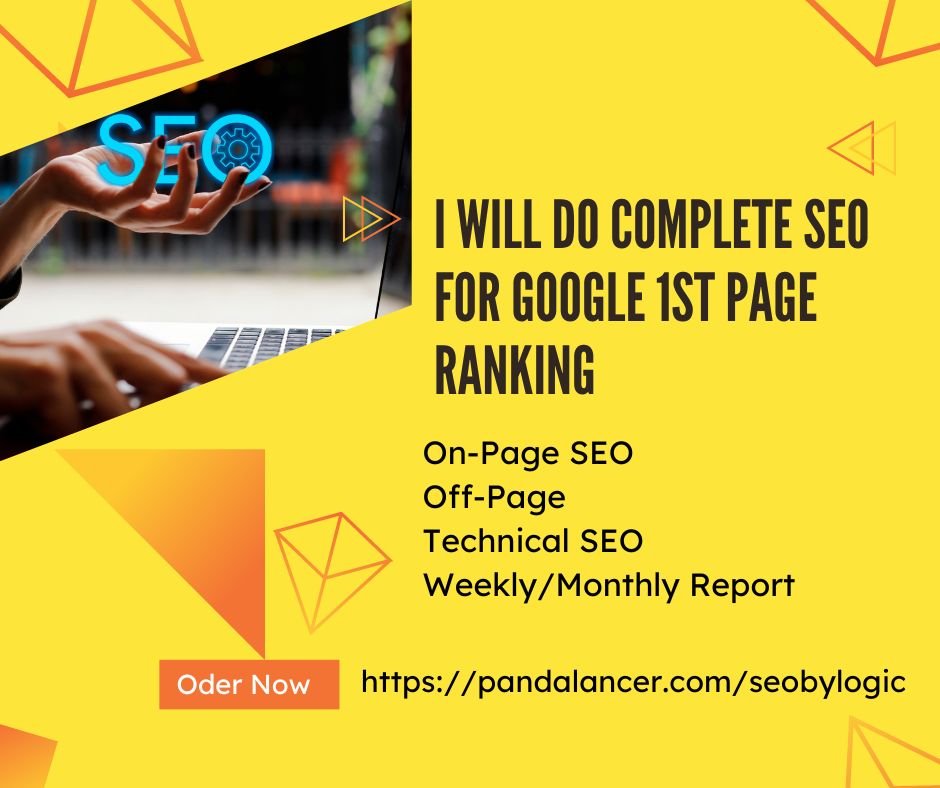 106024I will do complete SEO for google 1st page ranking