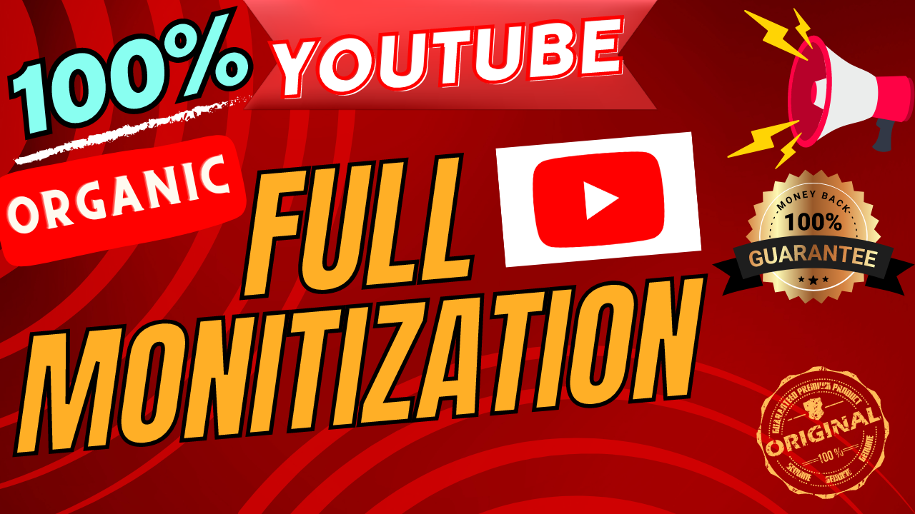 202659i will do organic youtube promotion for channel monetization